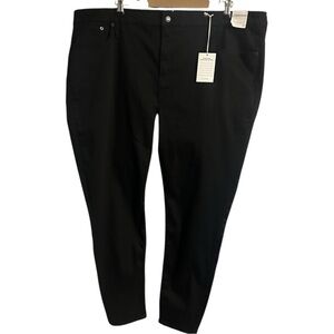 J.Crew 8” Stretchy Toothpick Jean NWT True Black Size 37